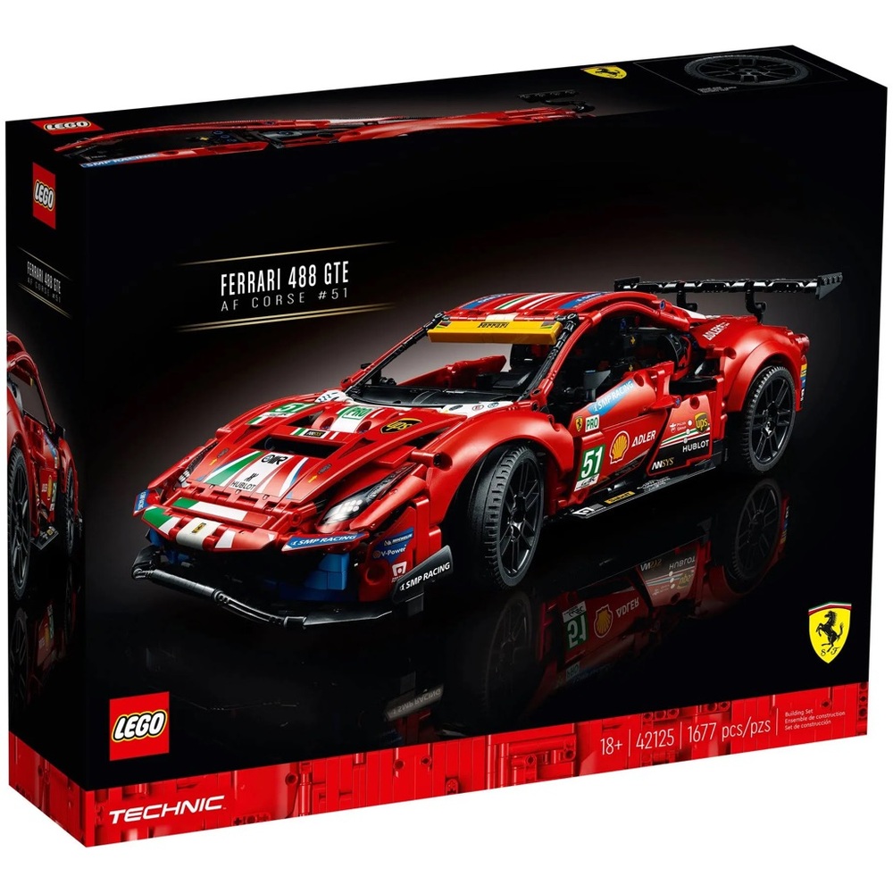 LEGO Technic 42125 Ferrari 488 GTE AF Corse #51
